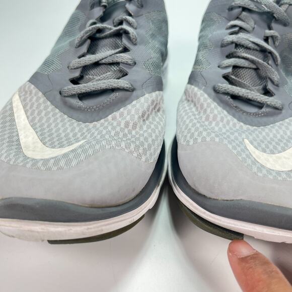 Nike FS Lite Run 3 Gray Athletic Low Top Running Shoes 807144-008 Men's Size 12 - Picture 9 of 12